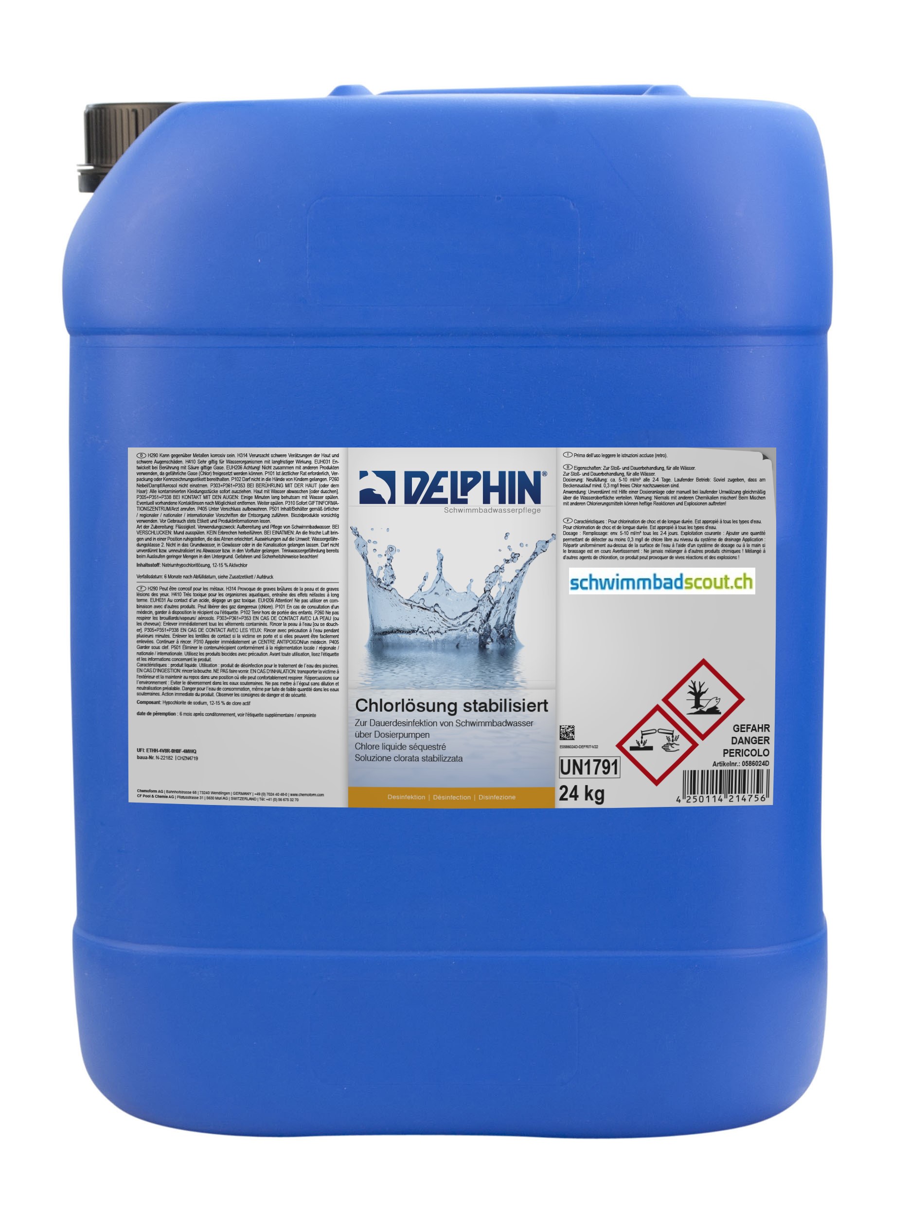 DELPHIN Chlorlösung flüssig 24 kg