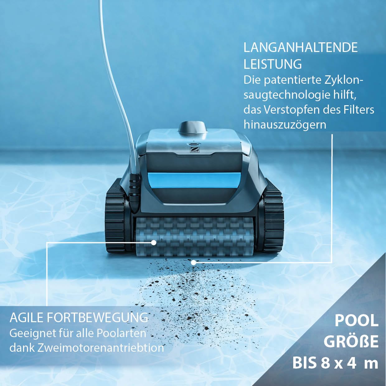 Zodiac Poolroboter Sweepy SWY 3500 – Bild 3