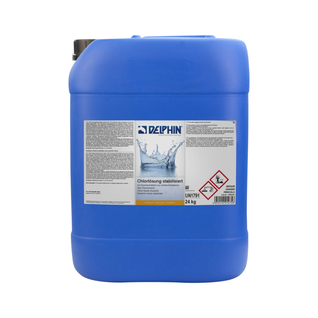 Flüssigchlor Dosieranlage – DELPHIN Chlorlösung 24 kg Kanister